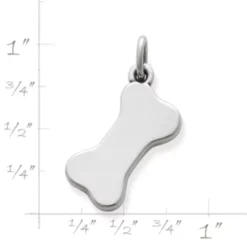 Engravable Dog Bone Charm -Charmora Shop CM 1343 117137 rul