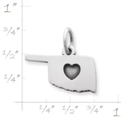 I Love Oklahoma Charm -Charmora Shop CM 1620 620638 rul