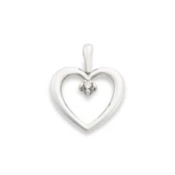 Heart With Diamond Pendant