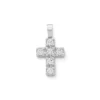 Petite Latin Cross Pendant With Diamonds