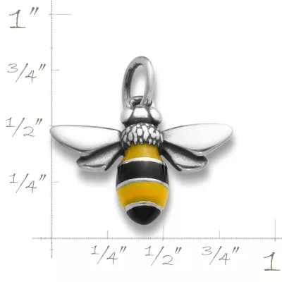 Enamel Bumble Bee Charm 2 Enamel Bumble Bee Charm - Image 2