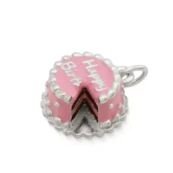 Enamel Birthday Cake Charm -Charmora Shop CM 3388 908912 alt02