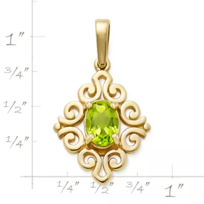 Scrolled Birthstone Pendant 3 Scrolled Birthstone Pendant - Image 3