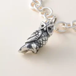 Sculpted Owl Charm -Charmora Shop CM 5557 121978 altS