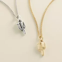 Saguaro Cactus With Bird Charm -Charmora Shop CM 5783 mw