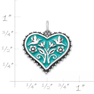 Enamel Hearts In Bloom Charm 5 Enamel Hearts In Bloom Charm - Image 5