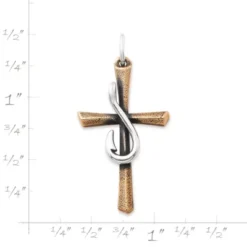 Fishers Of Men Sculpted Cross Pendant -Charmora Shop CM 5799 465863 rul