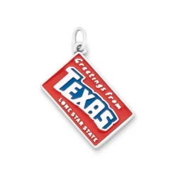 Enamel "Greetings From Texas" Charm