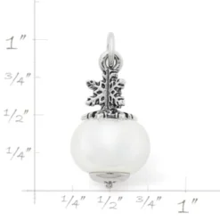 Snowflake Art Glass Charm -Charmora Shop CM 5869 348260 rul
