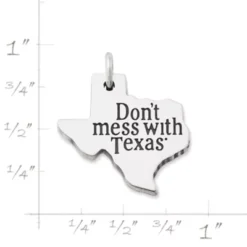 "Don't Mess With Texas®" Charm -Charmora Shop CM 5949 574450 rul