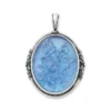 Sculpted Bluebonnet Layered Gemstone Pendant