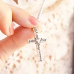 From The Heart Cross Pendant -Charmora Shop CM 5972 215159 IGC