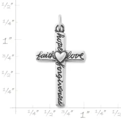 From The Heart Cross Pendant -Charmora Shop CM 5972 215159 rul