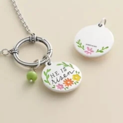 Enamel "He Is Risen" Charm -Charmora Shop CM 6036 764722 altS