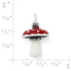 Enamel Mushroom Charm -Charmora Shop CM 6054 358038 rul