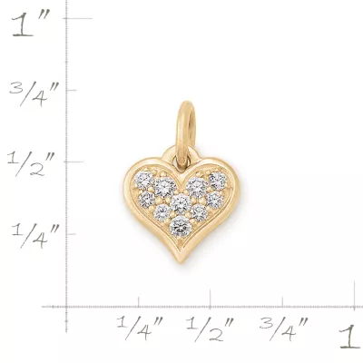 Delicate Pave Diamond Heart Pendant 5 Delicate Pave Diamond Heart Pendant - Image 5