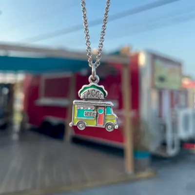 Enamel Taco Truck Charm 4 Enamel Taco Truck Charm - Image 4