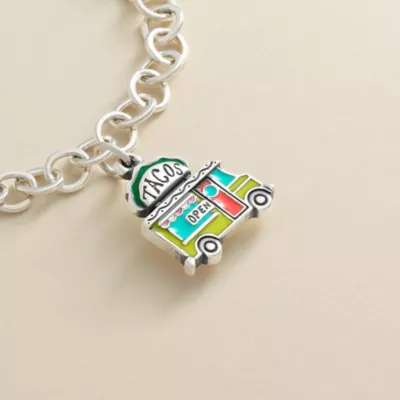 Enamel Taco Truck Charm 2 Enamel Taco Truck Charm - Image 2