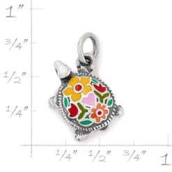 Enamel Festive Turtle Charm -Charmora Shop CM 6072 161910 rul