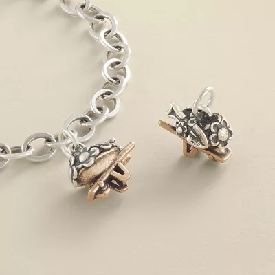 Garden Wheelbarrow Charm 3 Garden Wheelbarrow Charm - Image 3