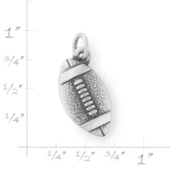 Engravable Football Charm -Charmora Shop CM 6077 720522 rul
