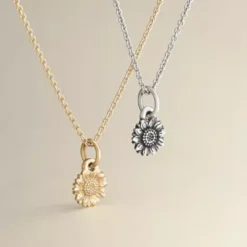 Mini Sunflower Charm -Charmora Shop CM 6084 mw