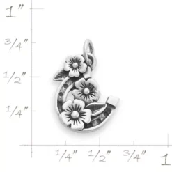 Floral Horseshoe Charm 7 Floral Horseshoe Charm -Charmora Shop CM 6086 759284 rul