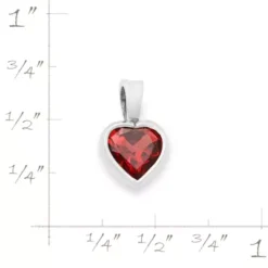 Heart Gemstone Pendant -Charmora Shop CM 6111 253469 rul