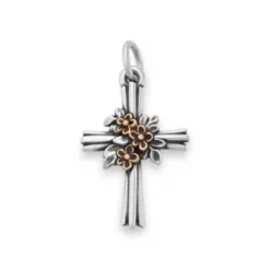 Growing In Faith Cross Charm