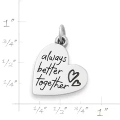 Always Better Together Heart Charm -Charmora Shop CM 6136 543300 rul