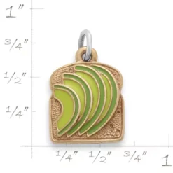 Enamel Avocado Toast Charm -Charmora Shop CM 6142 543949 rul
