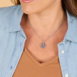 Floral Peace Sign Charm -Charmora Shop CM 6145 798585 ONF