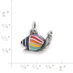 Enamel Colorful Snail Charm -Charmora Shop CM 6150 177939 rul