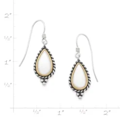 Alessandra Mother Of Pearl Drop Earrings -Charmora Shop EH 1795 201105 rul