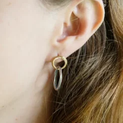 Connected Circles Drop Earrings -Charmora Shop EP 1898 262777 IGC