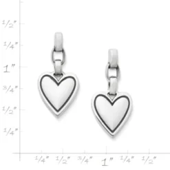 Timeless Heart Drop Earrings -Charmora Shop EP 1903 520681 rul