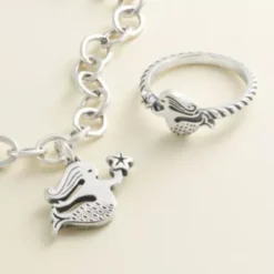 Swimming Mermaid Charm -Charmora Shop SwimmingMermaid col